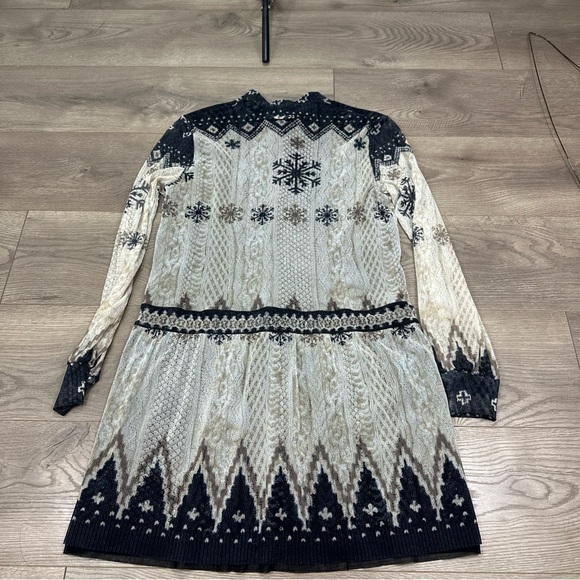 NWT Jean Paul Gaultier Soleil Gray Blue Mesh Sheer Dress Italian Made Sz Medium - Picture 12 of 13